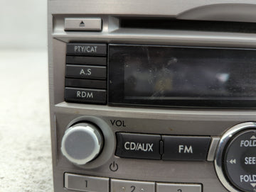2010-2011 Subaru Legacy Radio AM FM Cd Player Receiver Replacement P/N:86201AJ60A Fits Fits 2010 2011 OEM Used Auto Parts
