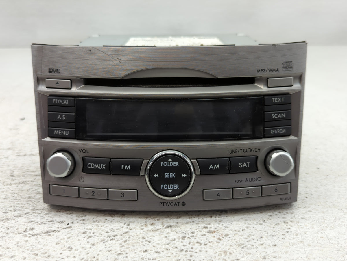 2010-2012 Subaru Legacy Am Fm Cd Player Radio Receiver 744298 - Oemusedautoparts1.com