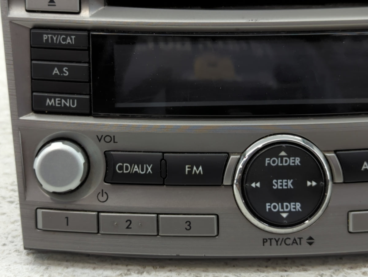 2010-2012 Subaru Legacy Am Fm Cd Player Radio Receiver 744303 - Oemusedautoparts1.com