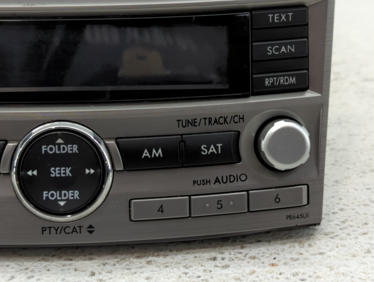 2010-2012 Subaru Legacy Am Fm Cd Player Radio Receiver 744303 - Oemusedautoparts1.com