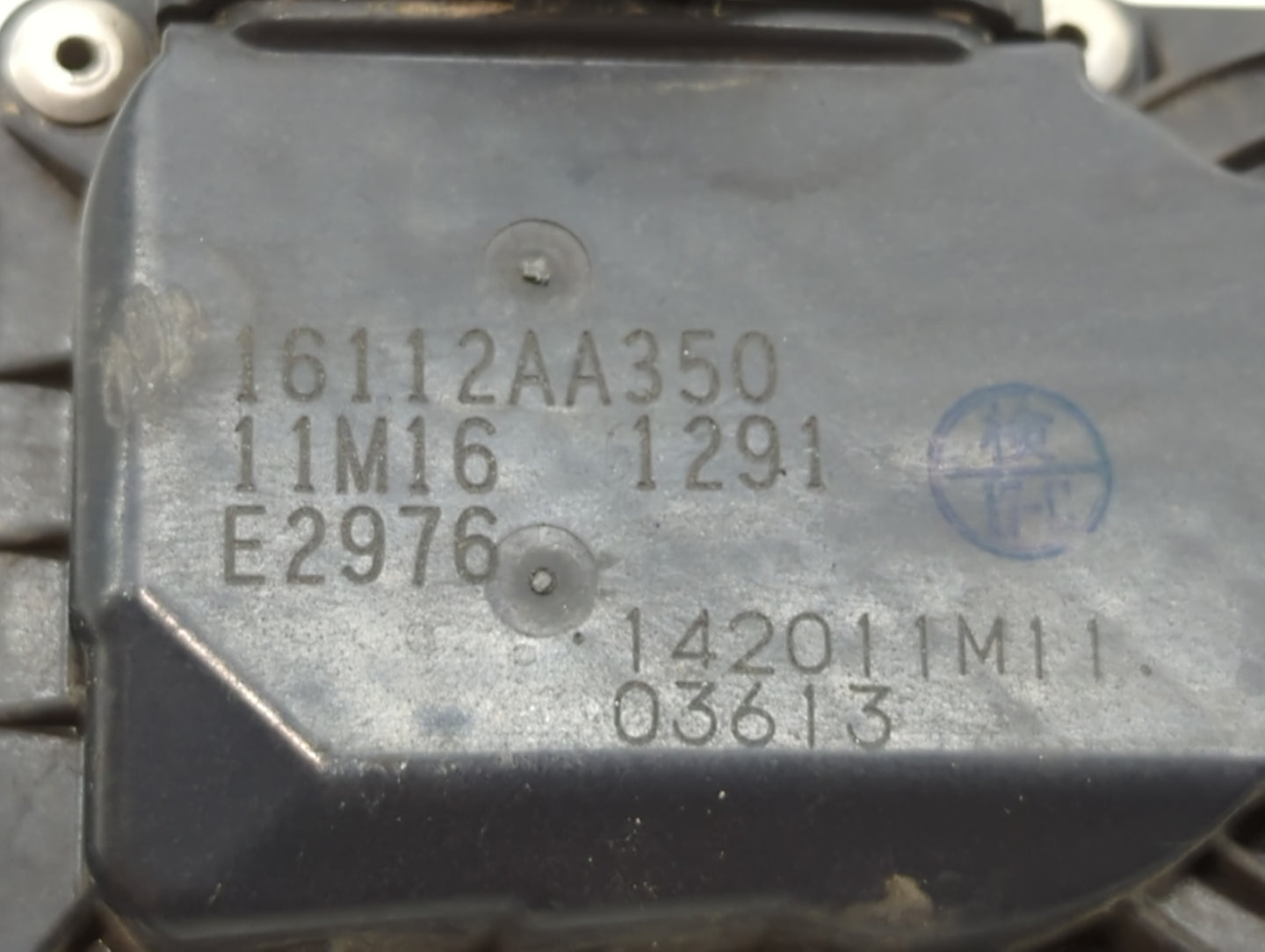 2010-2012 Subaru Legacy Throttle Body P/N:E2976 11M16 1291, 16112AA350 Fits Fits 2010 2011 2012 OEM Used Auto Parts - Oemuse
