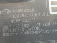 2010-2014 Subaru Legacy Fusebox Fuse Box Panel Relay Module P/N:MB503200B Fits Fits 2010 2011 2012 2013 2014 OEM Used Auto P