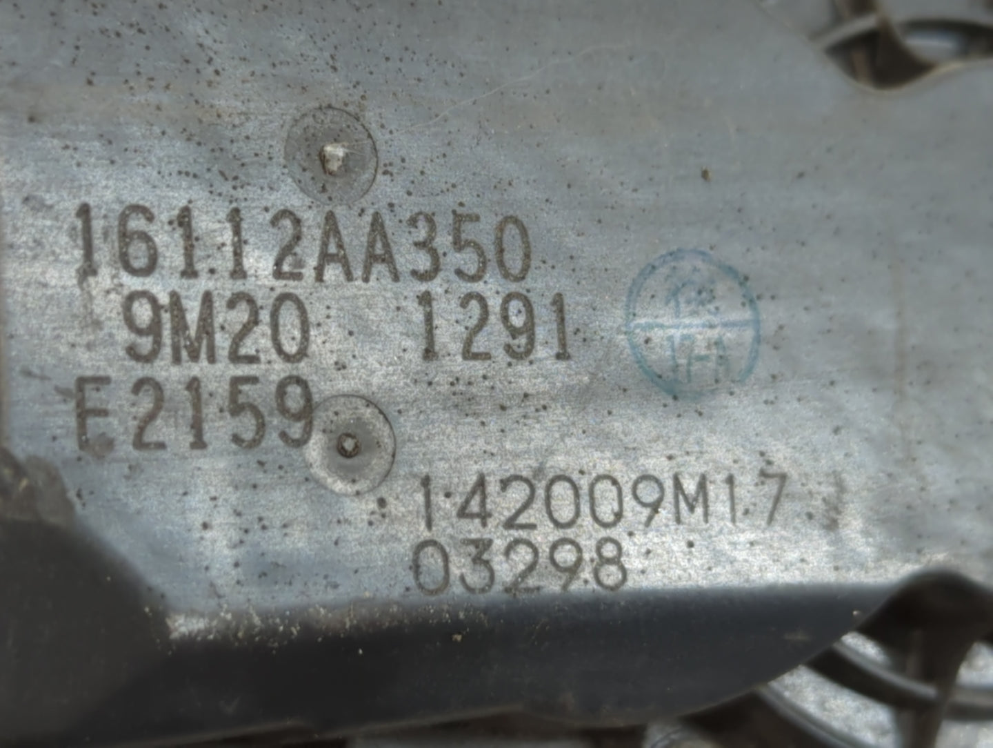2010-2012 Subaru Legacy Throttle Body P/N:F2159 9M20 1291, 16112AA350 Fits Fits 2010 2011 2012 OEM Used Auto Parts - Oemused