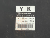 2011 Subaru Legacy PCM Engine Control Computer ECU ECM PCU OEM P/N:TN112400-4963 22765AB07B Fits OEM Used Auto Parts - Oemus