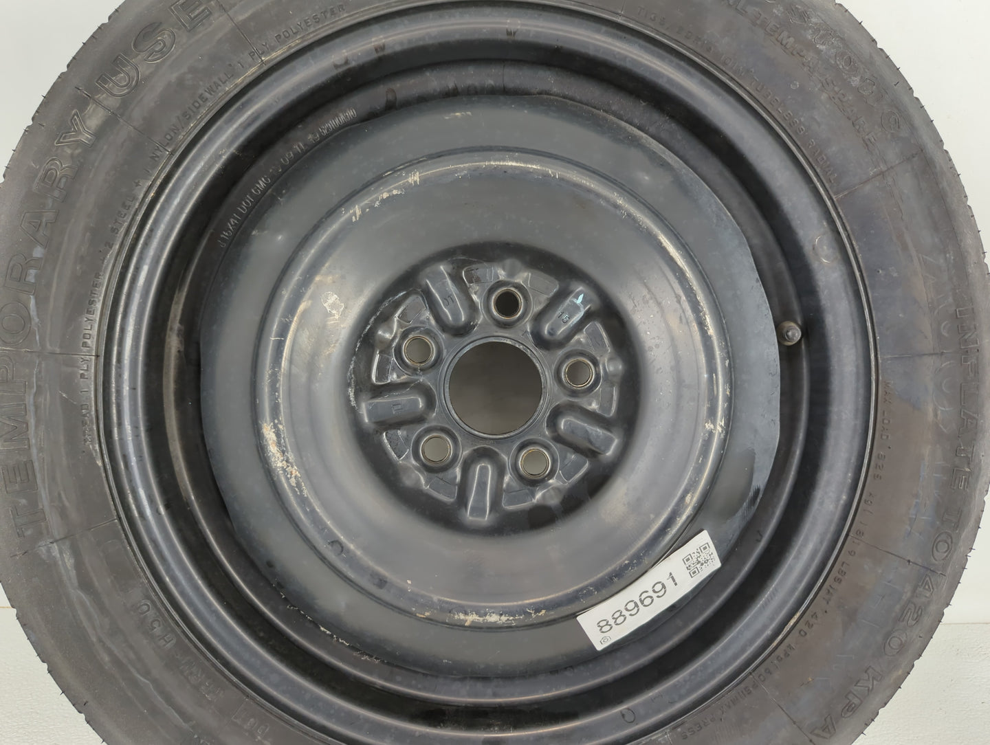 2010-2014 Subaru Legacy Spare Donut Tire Wheel Rim Oem - Oemusedautoparts1.com