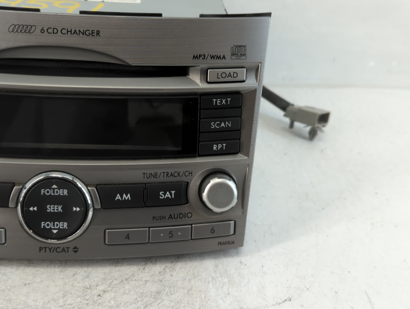 2010-2012 Subaru Legacy Radio AM FM Cd Player Receiver Replacement P/N:86201AJ60 Fits Fits 2010 2011 2012 OEM Used Auto Part