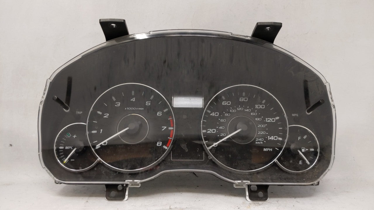2011 Subaru Legacy Instrument Cluster Speedometer Gauges P/N:85003AJ31A Fits OEM Used Auto Parts - Oemusedautoparts1.com