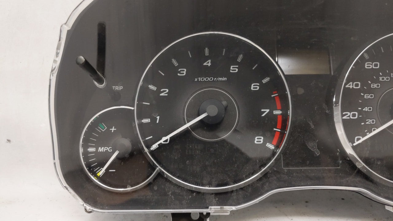 2011 Subaru Legacy Instrument Cluster Speedometer Gauges P/N:85003AJ31A Fits OEM Used Auto Parts - Oemusedautoparts1.com