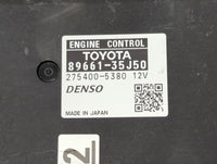 2011 Toyota 4 Runner PCM Engine Control Computer ECU ECM PCU OEM P/N:89661-35J50 275400-5380 Fits OEM Used Auto Parts - Oemu