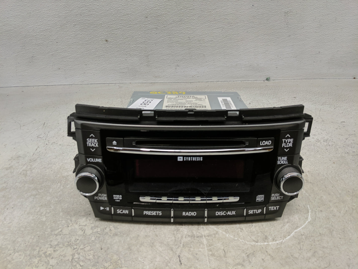 2011-2012 Toyota Avalon Radio AM FM Cd Player Receiver Replacement P/N:86120-07120 Fits OEM Used Auto Parts - Oemusedautopar
