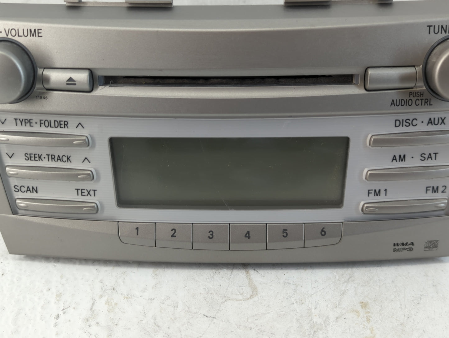 2010-2011 Toyota Camry Radio AM FM Cd Player Receiver Replacement P/N:86120-06480 Fits OEM Used Auto Parts - Oemusedautopart
