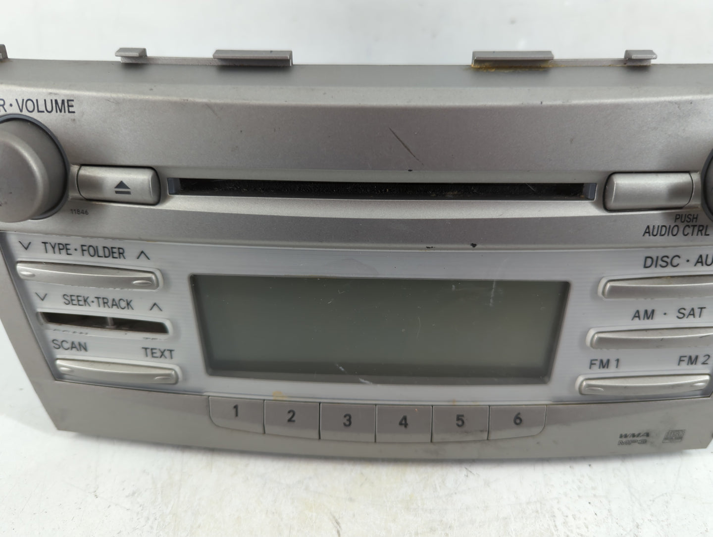 2010-2011 Toyota Camry Radio AM FM Cd Player Receiver Replacement P/N:86120-06480 Fits OEM Used Auto Parts - Oemusedautopart