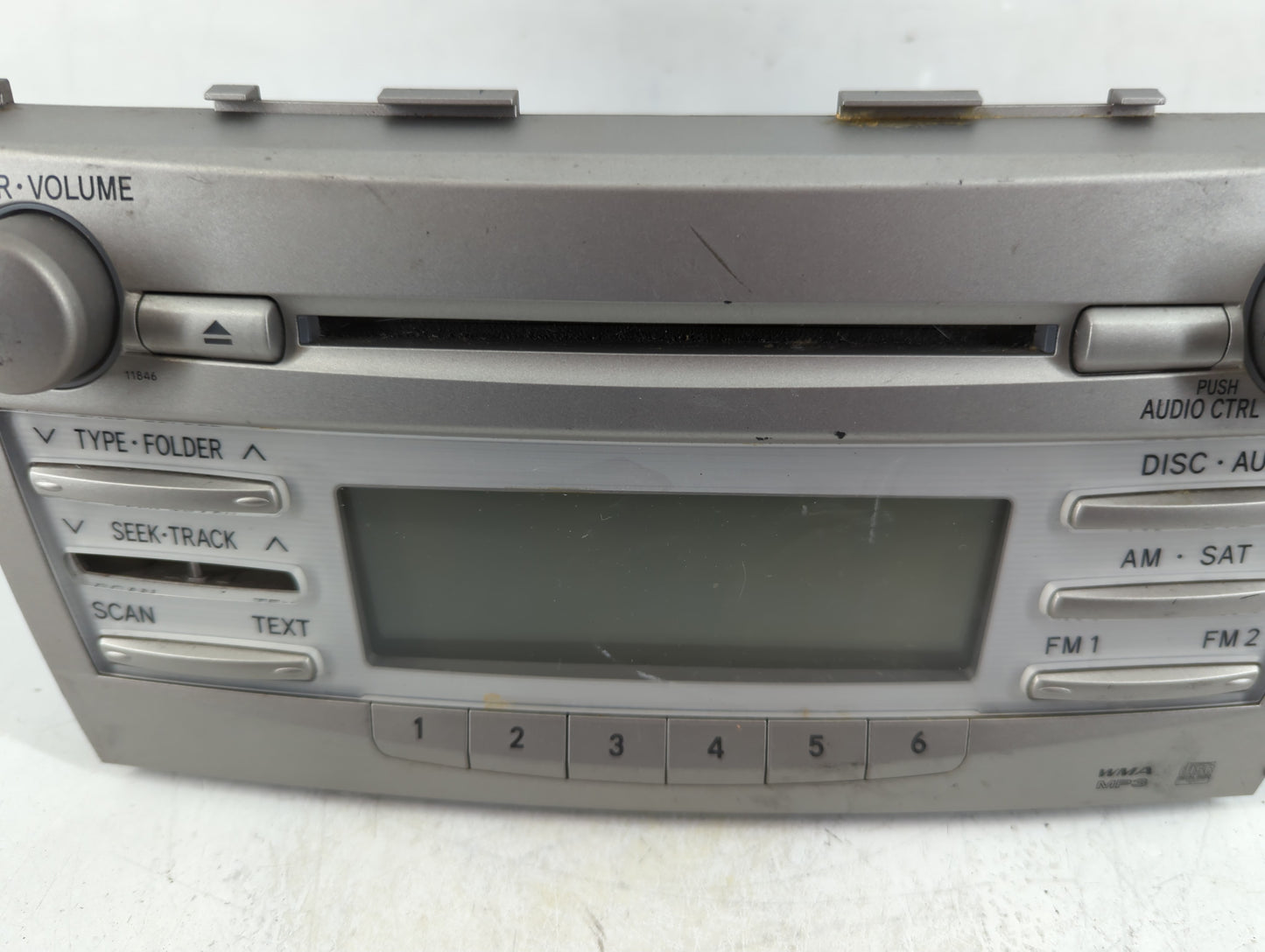 2010-2011 Toyota Camry Radio AM FM Cd Player Receiver Replacement P/N:86120-06480 Fits OEM Used Auto Parts - Oemusedautopart