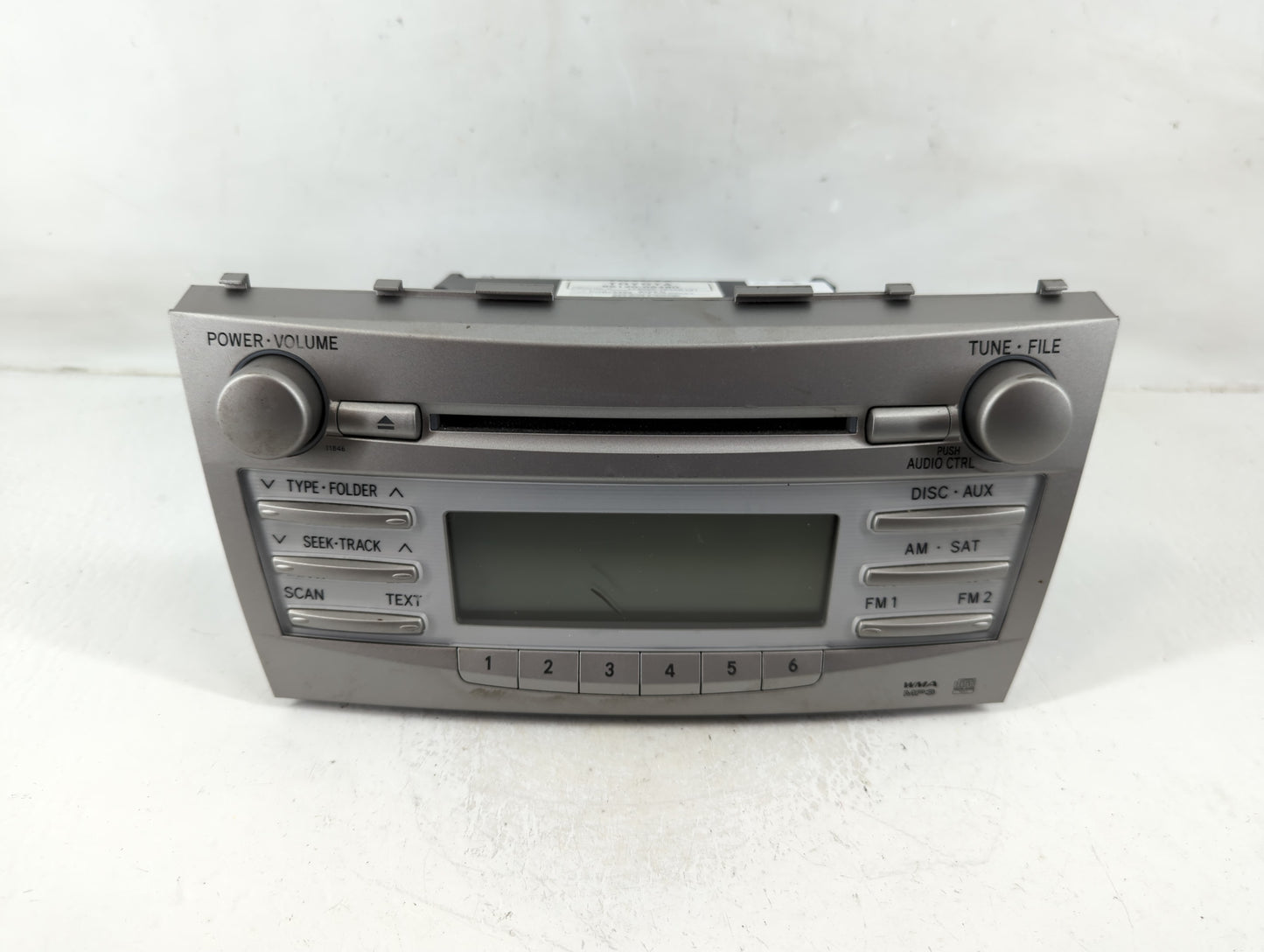 2010-2011 Toyota Camry Radio AM FM Cd Player Receiver Replacement P/N:86120-06480 Fits Fits 2010 2011 OEM Used Auto Parts - 