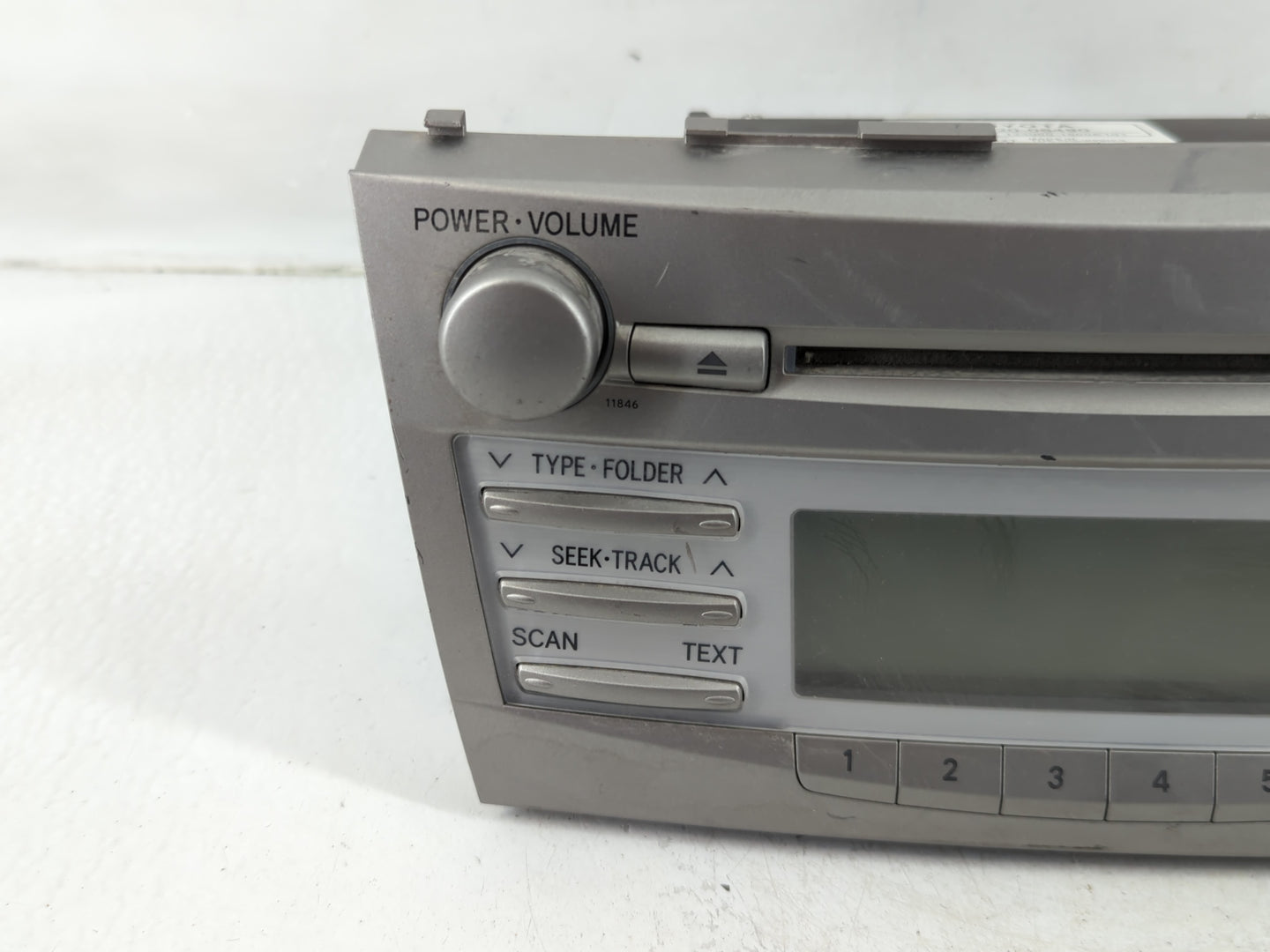 2011 Toyota Camry Radio AM FM Cd Player Receiver Replacement P/N:86120-06480 Fits OEM Used Auto Parts - Oemusedautoparts1.co