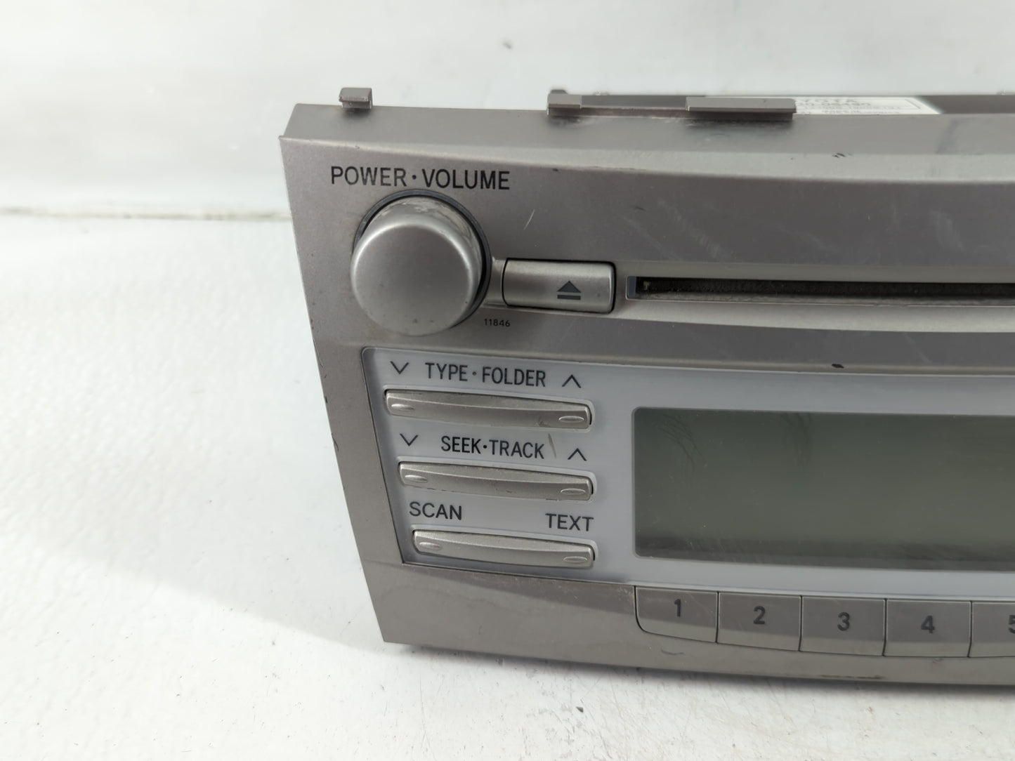 2011 Toyota Camry Radio AM FM Cd Player Receiver Replacement P/N:86120-06480 Fits OEM Used Auto Parts - Oemusedautoparts1.co