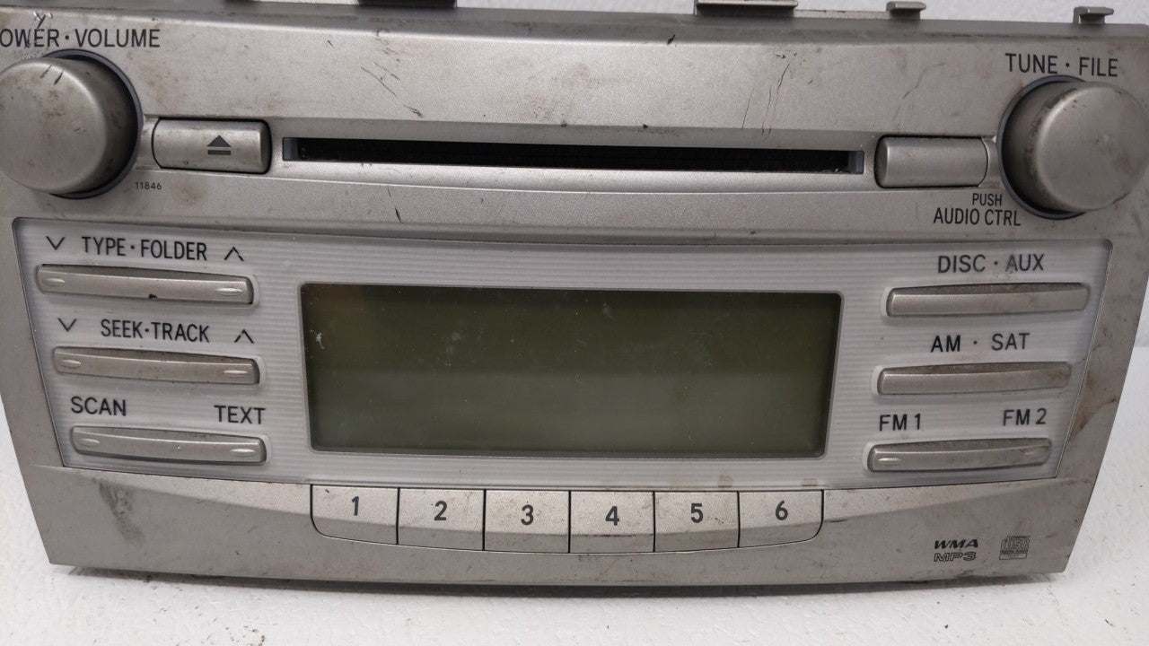 2010-2011 Toyota Camry Radio AM FM Cd Player Receiver Replacement P/N:86120-06480 86120-06480 Fits Fits 2010 2011 OEM Used A