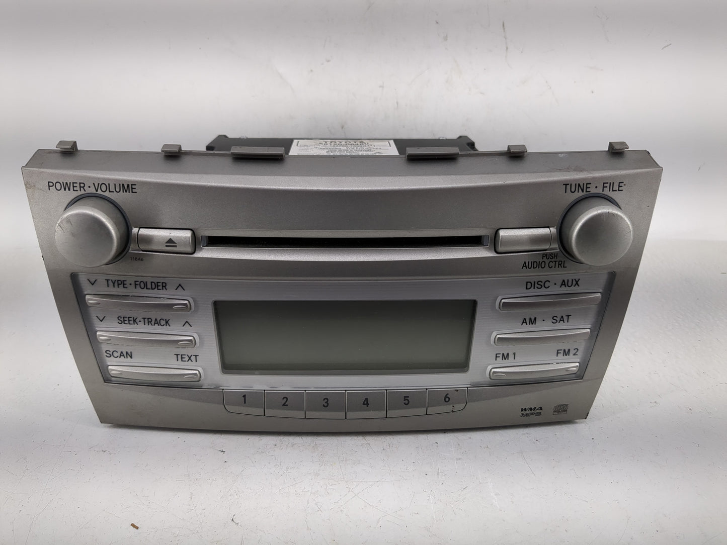 2011 Toyota Camry Radio AM FM Cd Player Receiver Replacement P/N:86120-06480 Fits OEM Used Auto Parts - Oemusedautoparts1.co