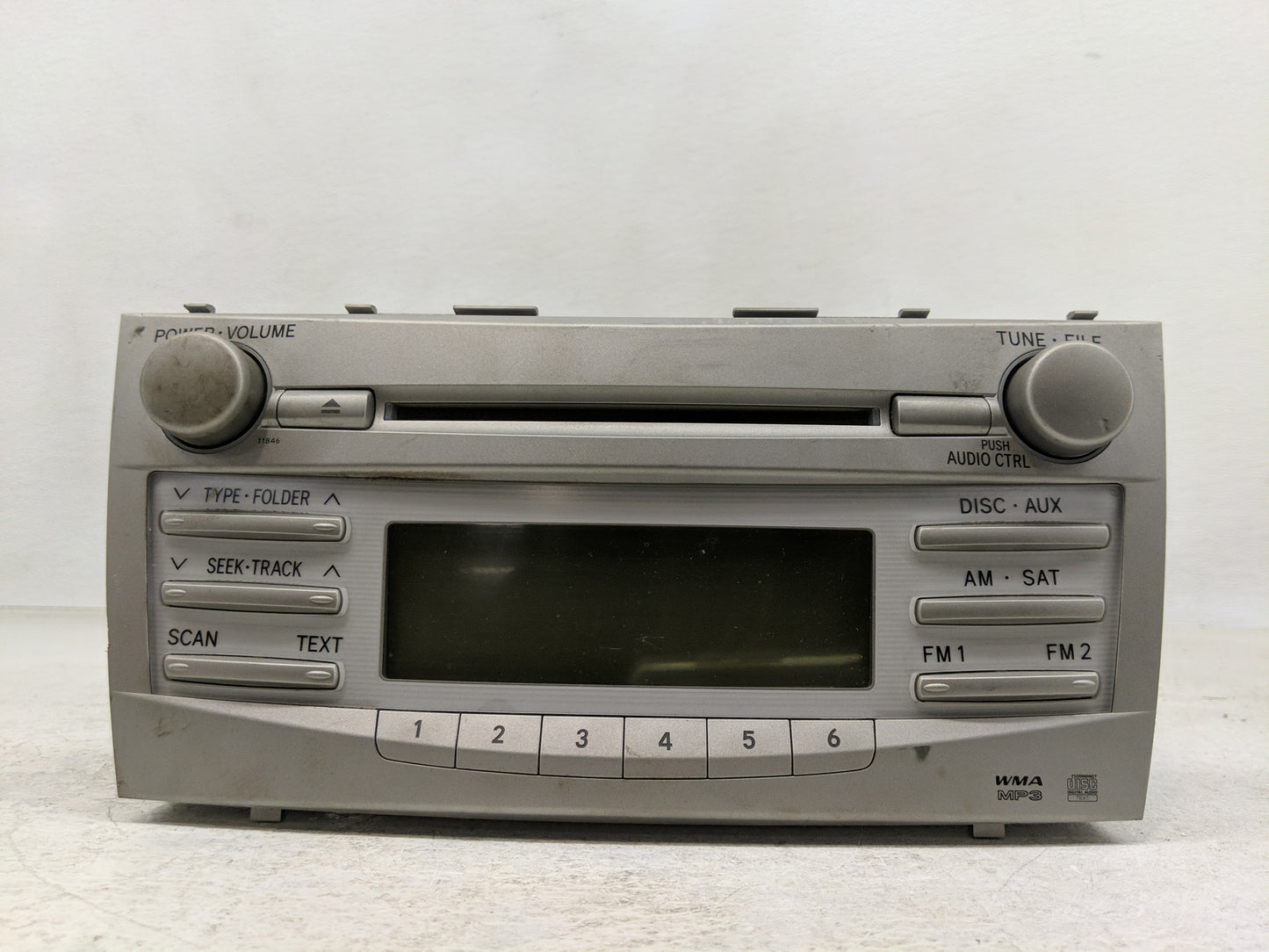 2011 Toyota Camry Radio AM FM Cd Player Receiver Replacement P/N:86120-06480 Fits OEM Used Auto Parts - Oemusedautoparts1.co