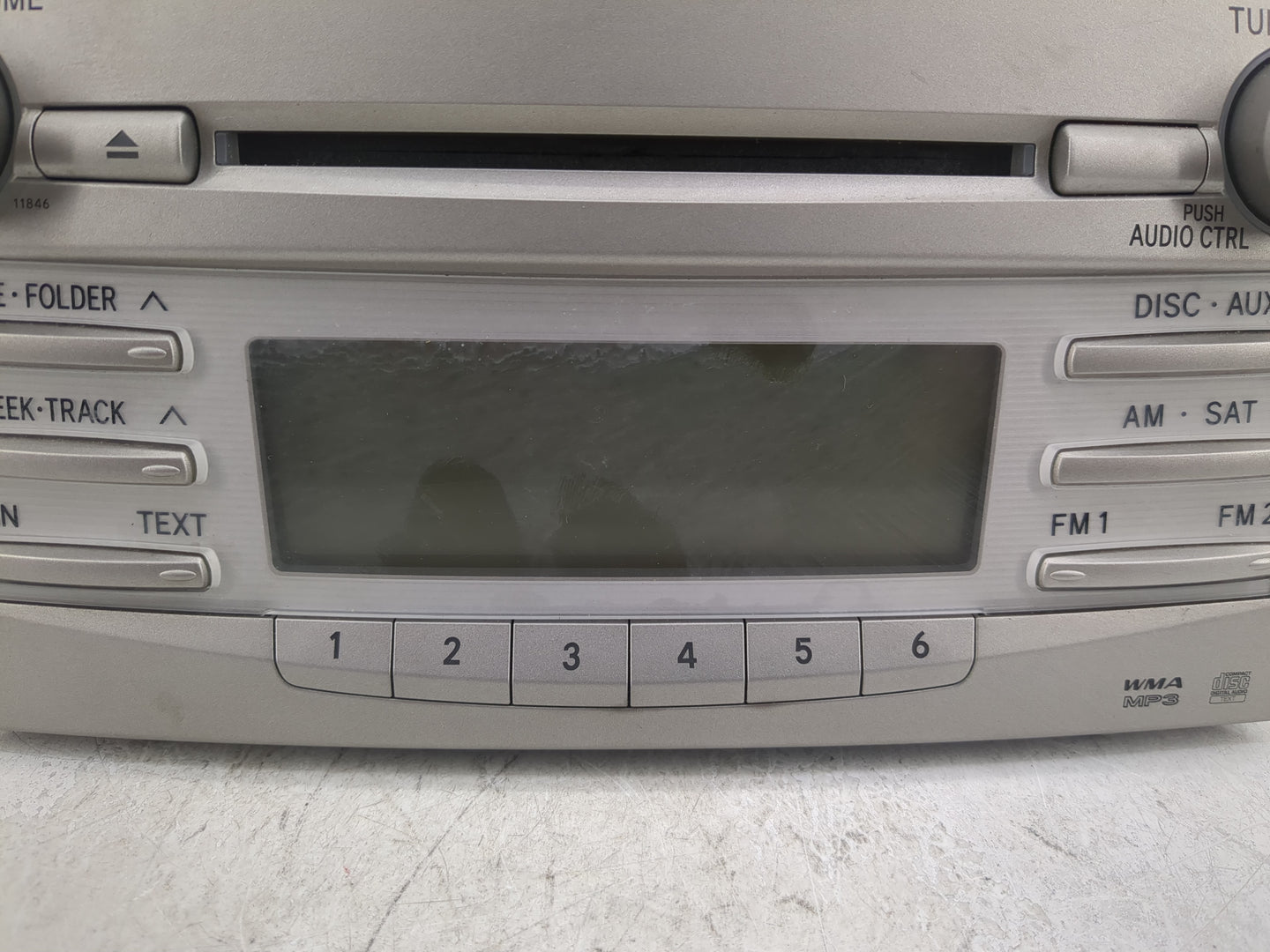 2010-2011 Toyota Camry Radio AM FM Cd Player Receiver Replacement P/N:86120-06480 86120 86480 Fits Fits 2010 2011 OEM Used A