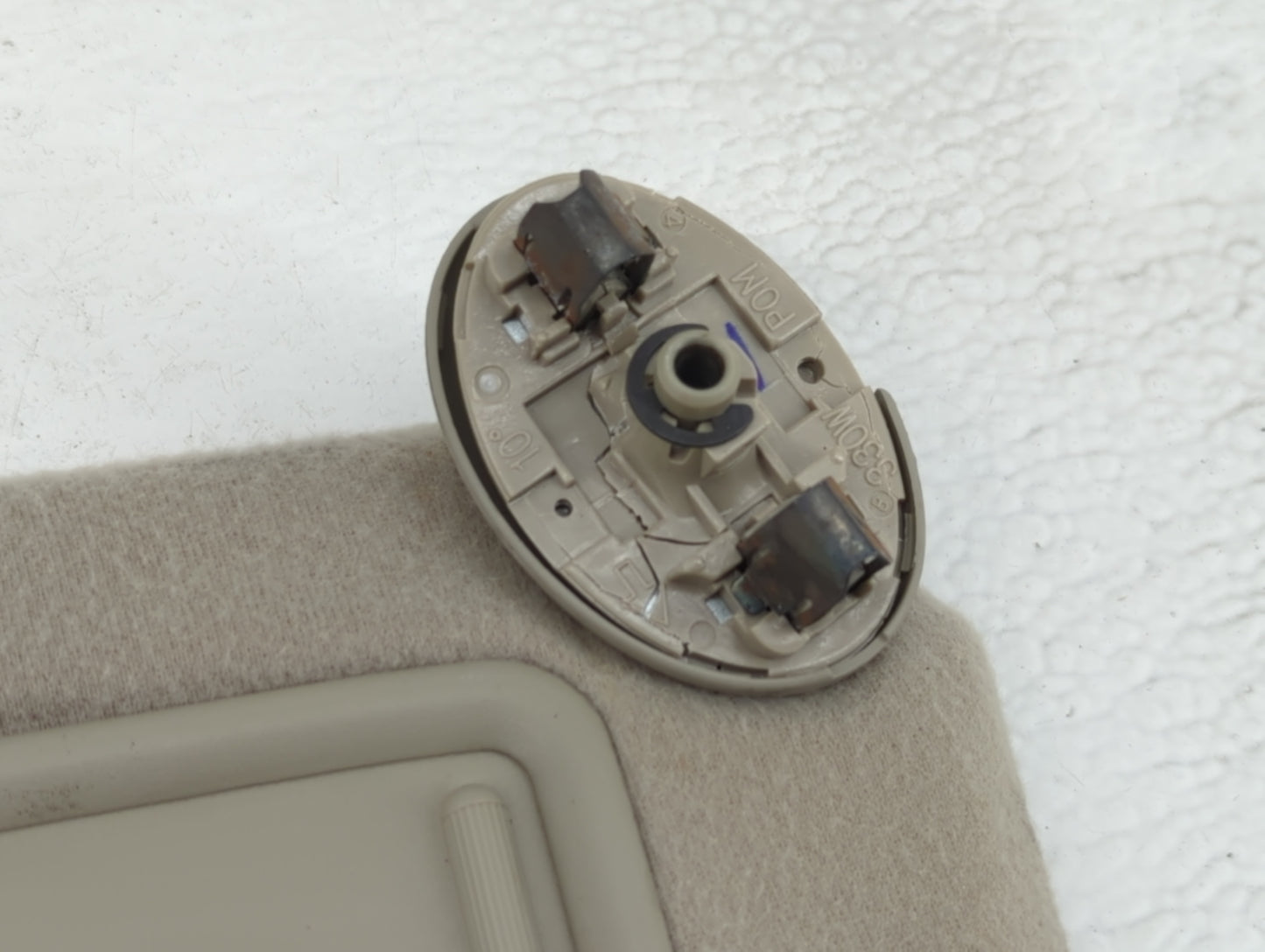 2007-2011 Toyota Camry Sun Visor Shade Replacement Passenger Right Mirror Fits Fits 2007 2008 2009 2010 2011 OEM Used Auto P