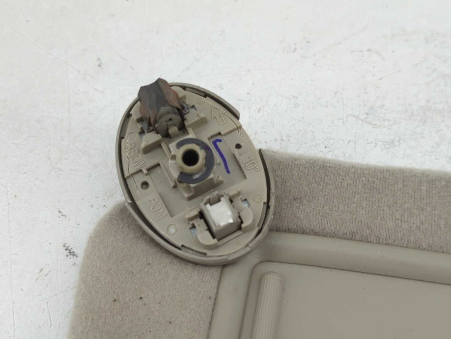 2007-2011 Toyota Camry Sun Visor Shade Replacement Driver Left Mirror Fits Fits 2007 2008 2009 2010 2011 OEM Used Auto Parts