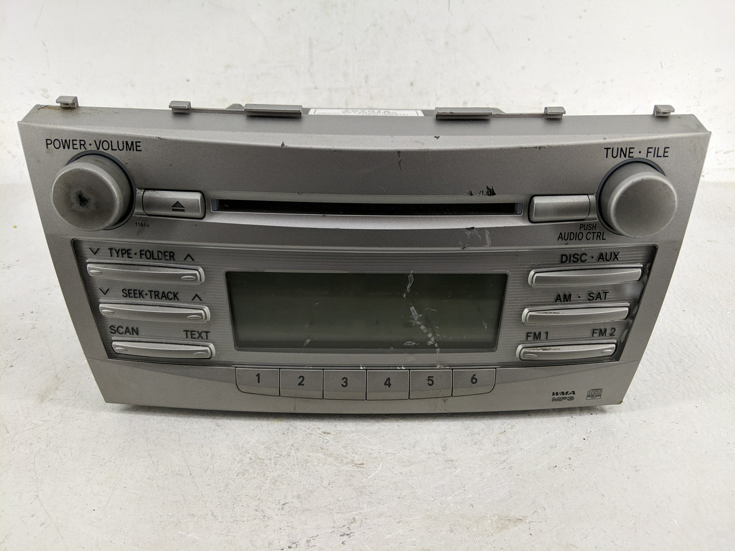 2010-2011 Toyota Camry Radio AM FM Cd Player Receiver Replacement P/N:123000-1800B101 86120-06480 Fits Fits 2010 2011 OEM Us