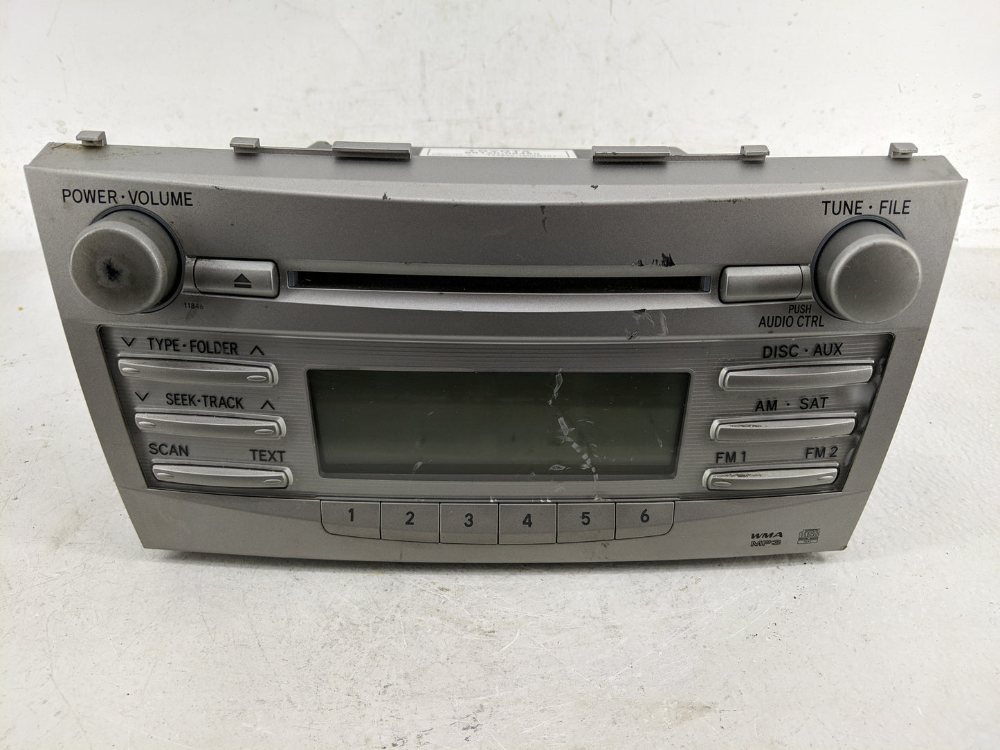 2010-2011 Toyota Camry Radio AM FM Cd Player Receiver Replacement P/N:123000-1800B101 86120-06480 Fits Fits 2010 2011 OEM Us