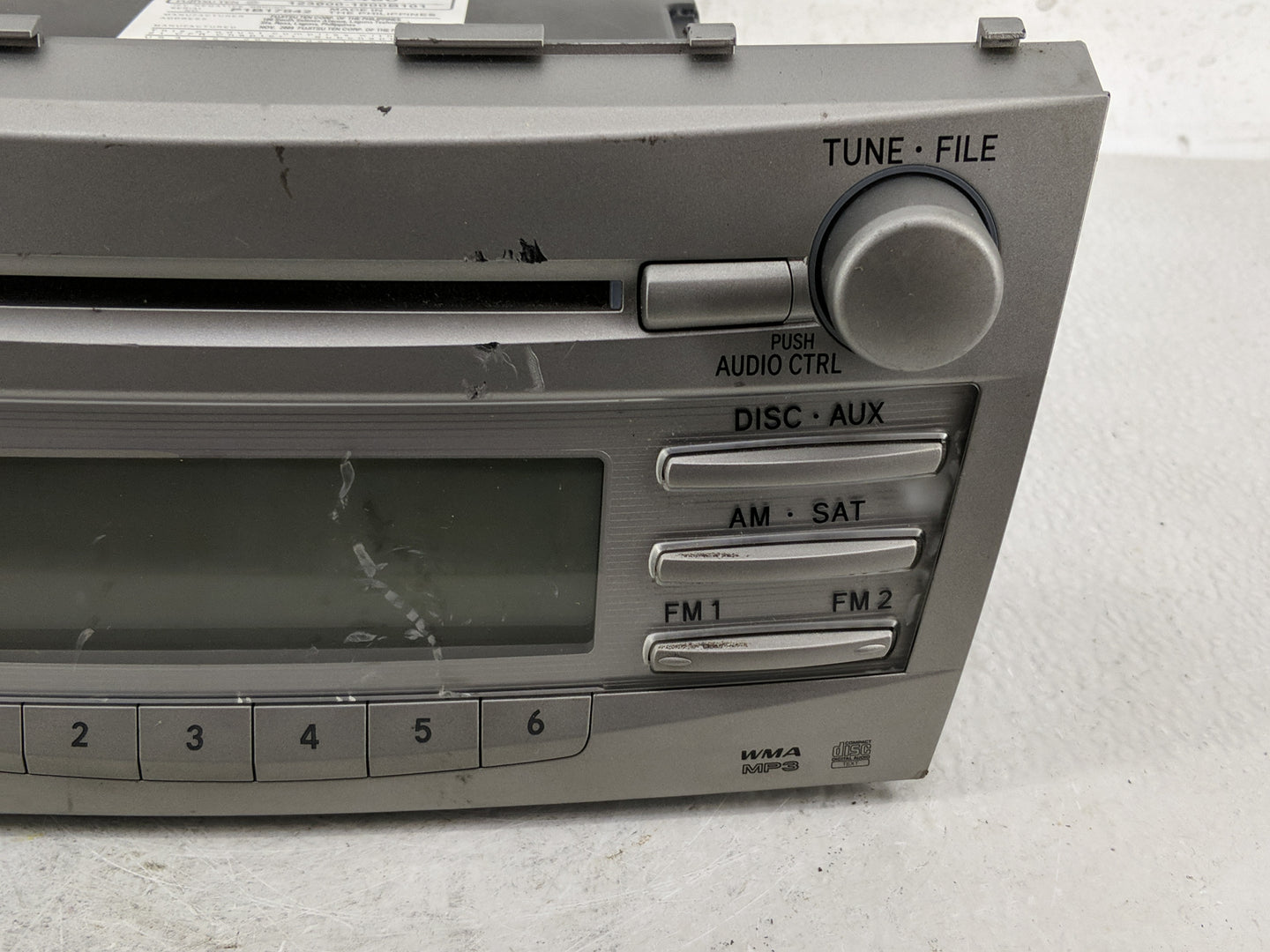2010-2011 Toyota Camry Radio AM FM Cd Player Receiver Replacement P/N:123000-1800B101 86120-06480 Fits Fits 2010 2011 OEM Us