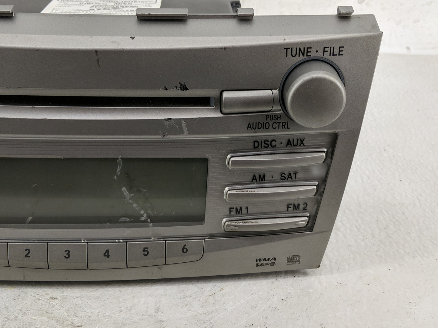 2010-2011 Toyota Camry Radio AM FM Cd Player Receiver Replacement P/N:123000-1800B101 86120-06480 Fits Fits 2010 2011 OEM Us