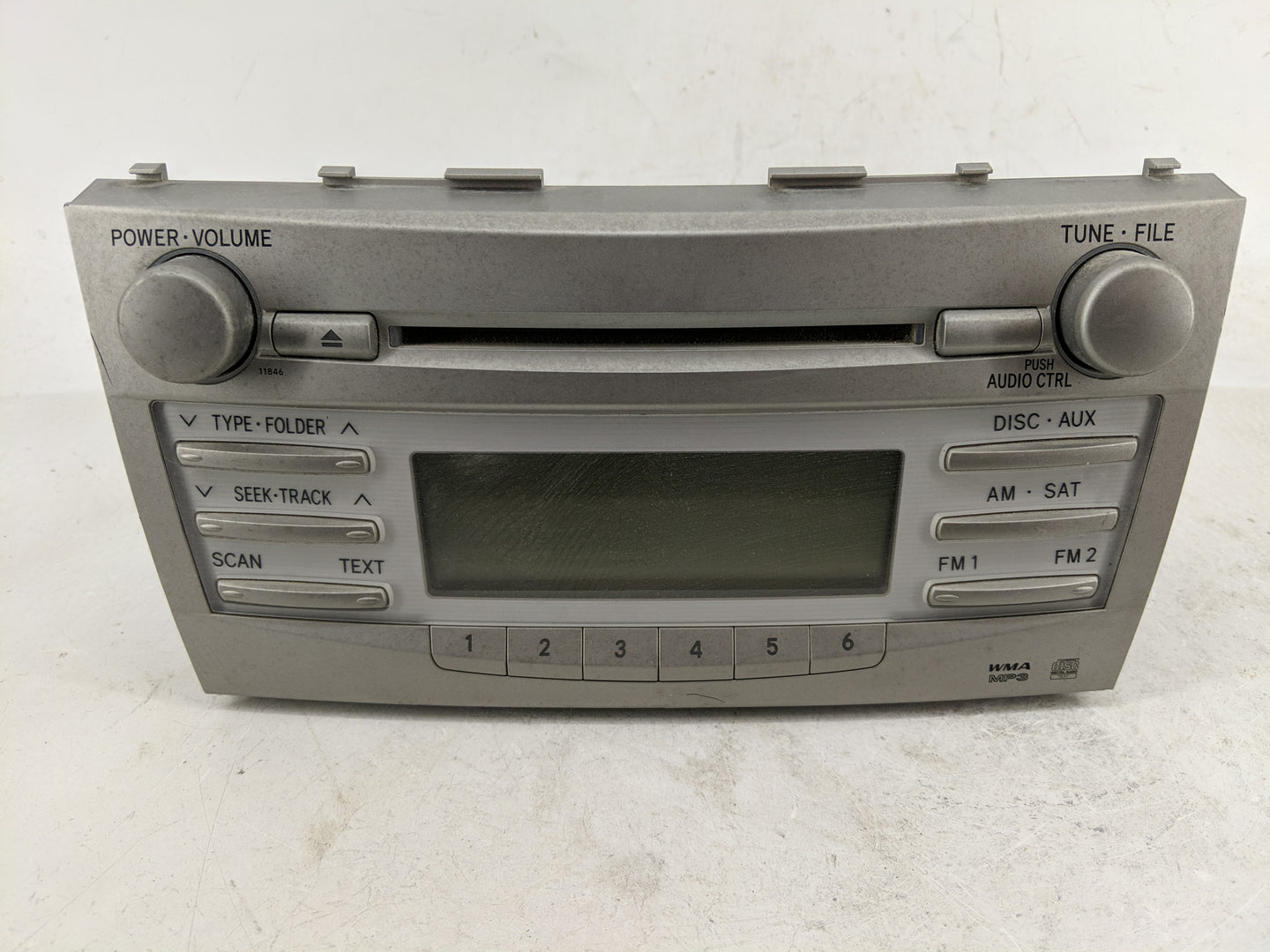 2010-2011 Toyota Camry Radio AM FM Cd Player Receiver Replacement P/N:123000-1800B101 86120-06480 Fits Fits 2010 2011 OEM Us