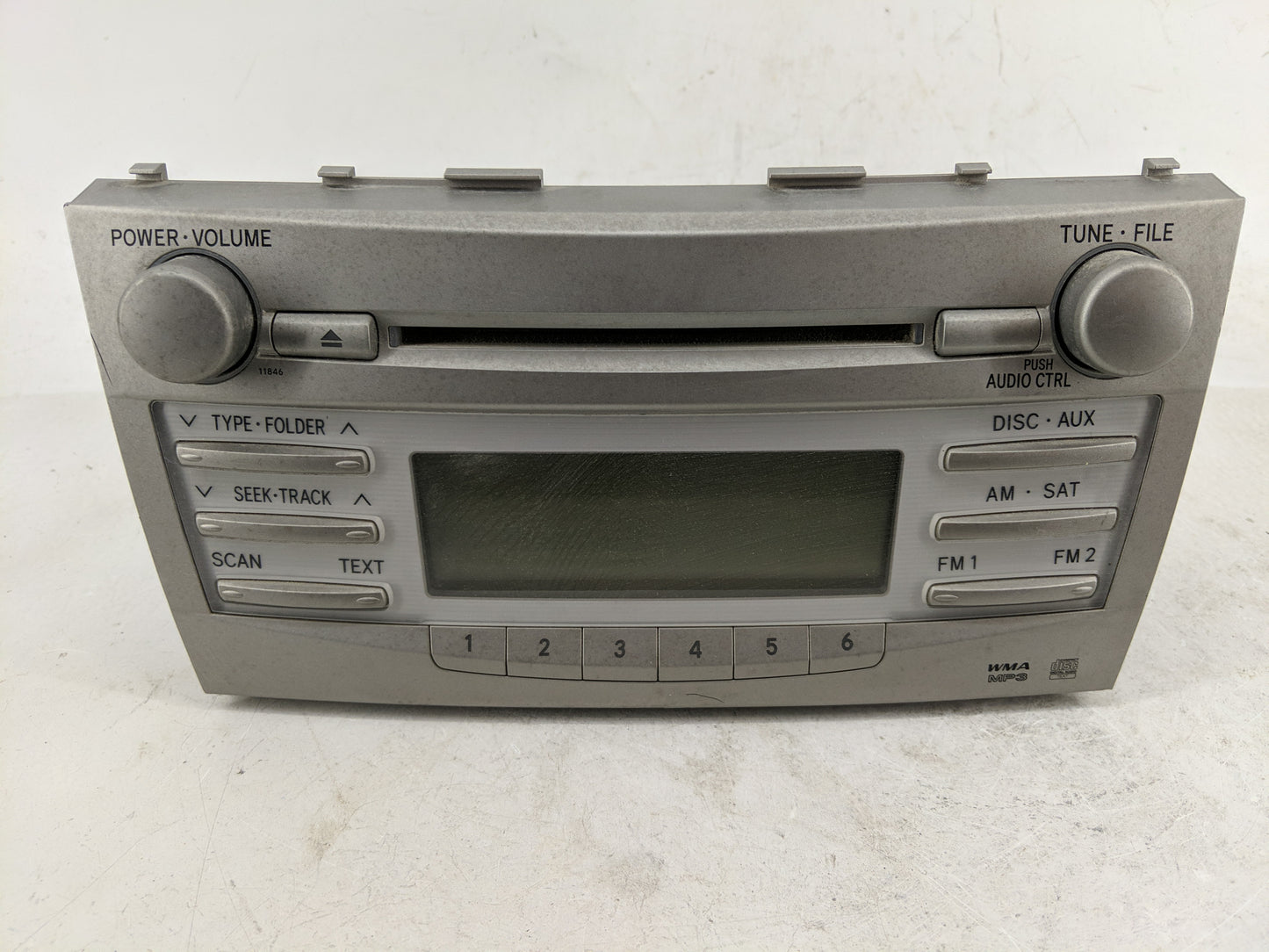 2010-2011 Toyota Camry Radio AM FM Cd Player Receiver Replacement P/N:123000-1800B101 86120-06480 Fits Fits 2010 2011 OEM Us