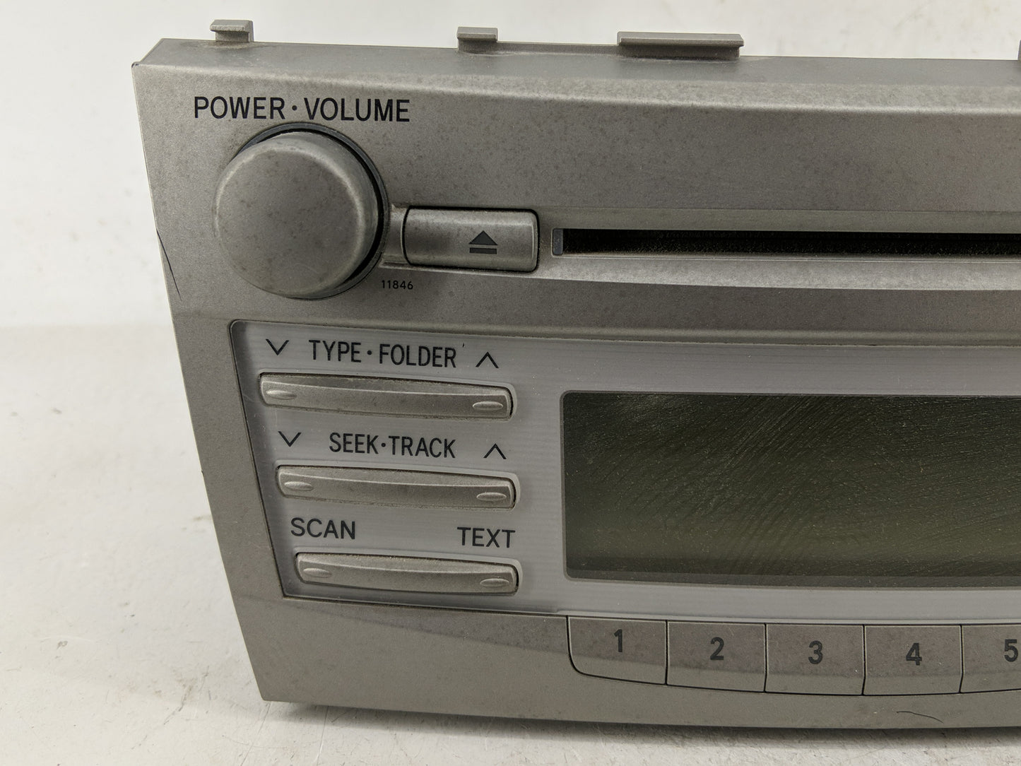 2010-2011 Toyota Camry Radio AM FM Cd Player Receiver Replacement P/N:123000-1800B101 86120-06480 Fits Fits 2010 2011 OEM Us