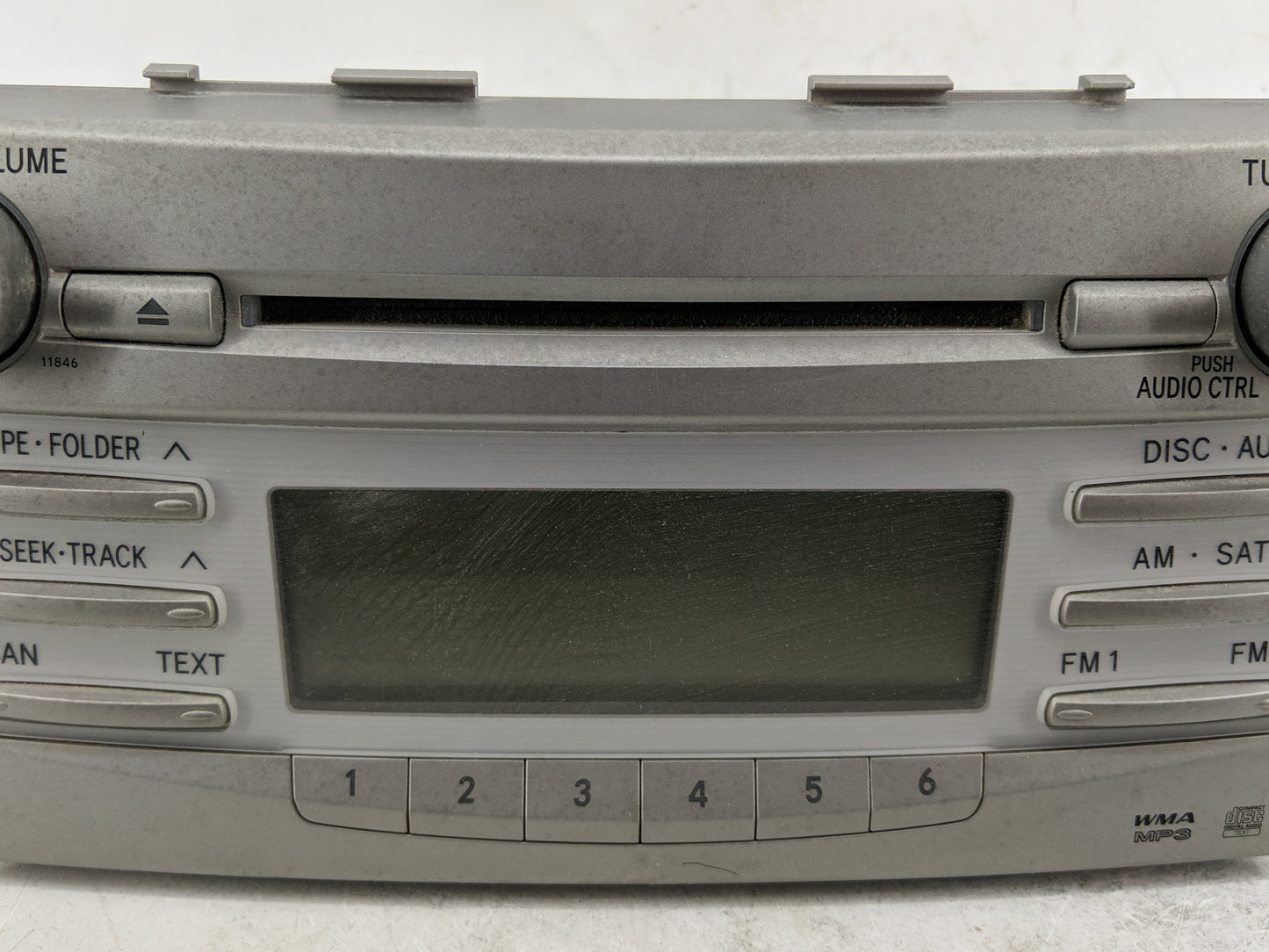 2010-2011 Toyota Camry Radio AM FM Cd Player Receiver Replacement P/N:123000-1800B101 86120-06480 Fits Fits 2010 2011 OEM Us