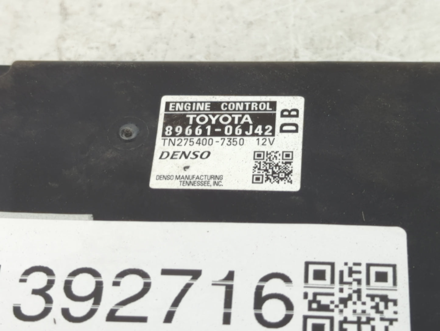 2010-2011 Toyota Camry PCM Engine Control Computer ECU ECM PCU OEM P/N:TN275400-7350 89661-06J42 Fits Fits 2010 2011 OEM Use