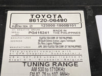 2010-2011 Toyota Camry Radio AM FM Cd Player Receiver Replacement P/N:86120-06480 Fits Fits 2010 2011 OEM Used Auto Parts - 