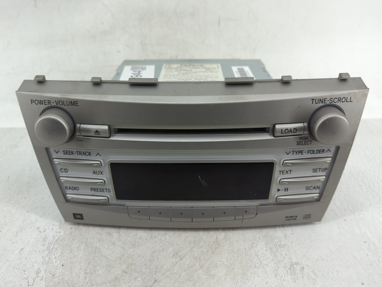 2010-2011 Toyota Camry Radio AM FM Cd Player Receiver Replacement P/N:86120-06490 Fits Fits 2010 2011 OEM Used Auto Parts - 