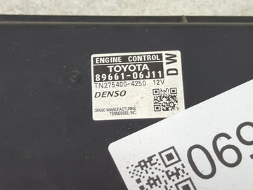2010-2011 Toyota Camry PCM Engine Control Computer ECU ECM PCU OEM P/N:89661-06J11 TN275400-4250 Fits Fits 2010 2011 OEM Used Auto Parts