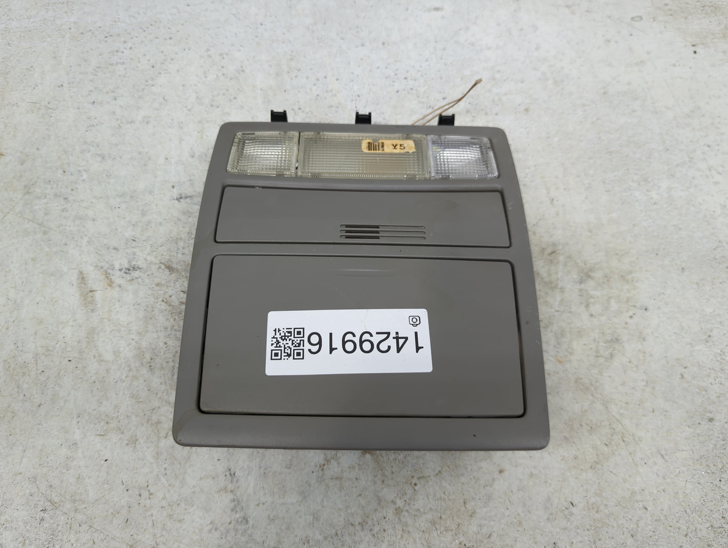 2011 Toyota Camry Overhead Console W/rear Climate Control Gray - Oemusedautoparts1.com