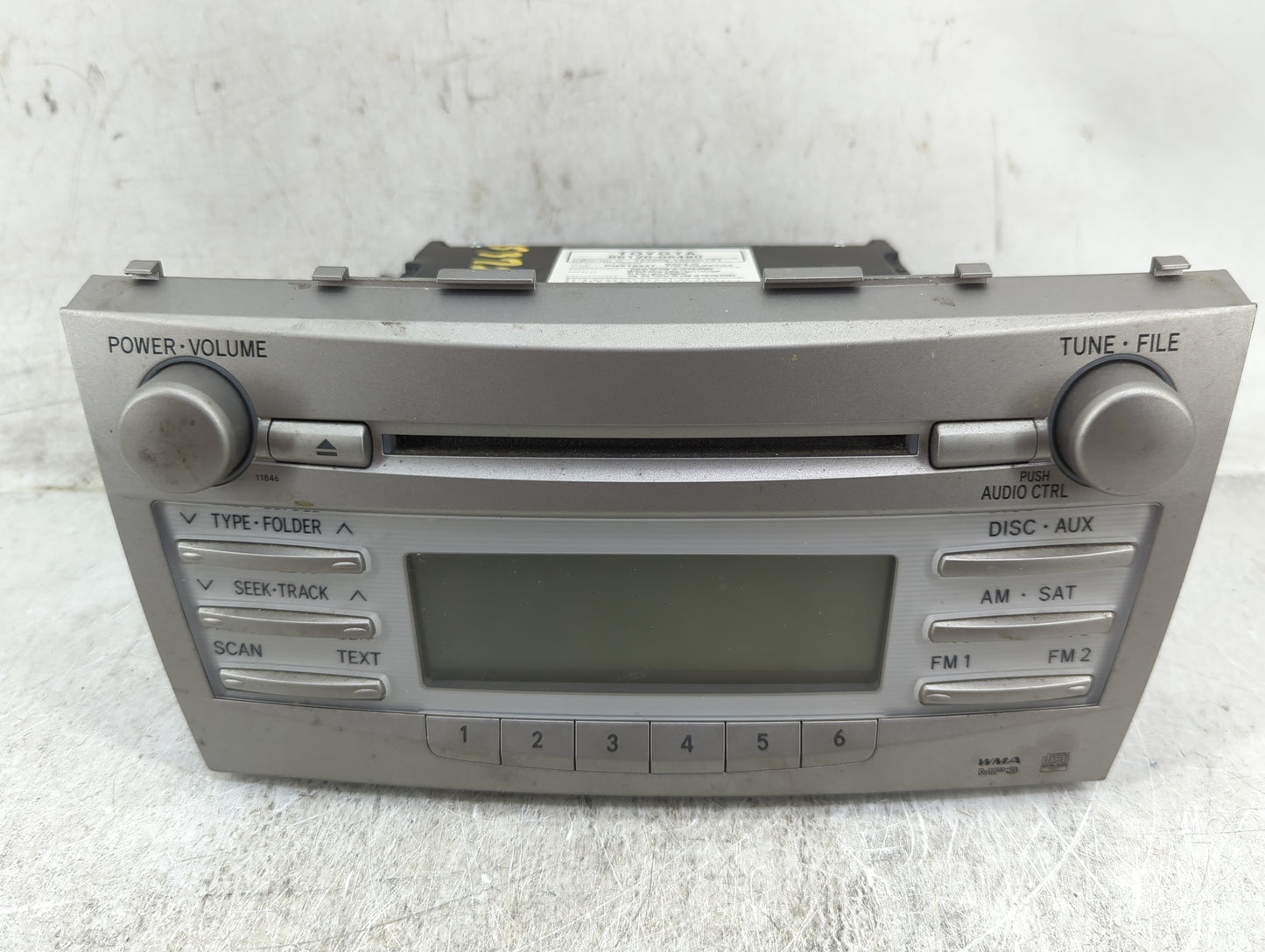 2010-2011 Toyota Camry Radio AM FM Cd Player Receiver Replacement P/N:86120-06480 123000-1800C101, PG818237 Fits Fits 2010 2
