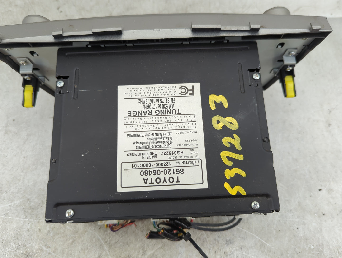 2010-2011 Toyota Camry Radio AM FM Cd Player Receiver Replacement P/N:86120-06480 123000-1800C101, PG818237 Fits Fits 2010 2