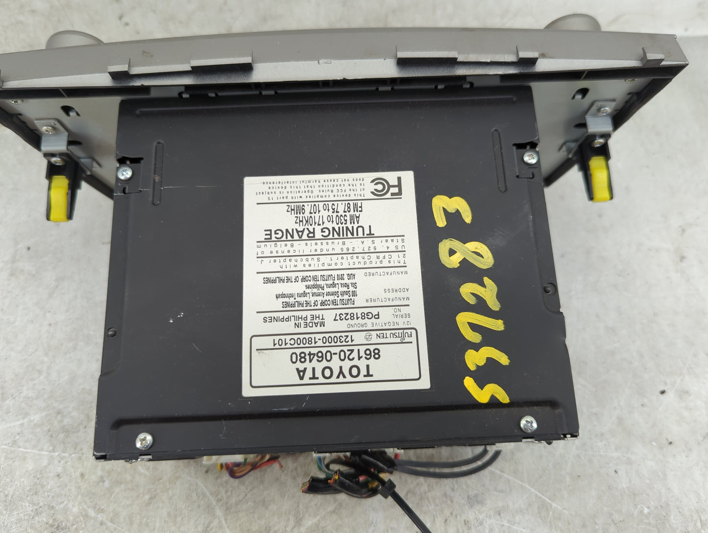 2010-2011 Toyota Camry Radio AM FM Cd Player Receiver Replacement P/N:86120-06480 123000-1800C101, PG818237 Fits Fits 2010 2