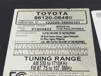 2010-2011 Toyota Camry Radio AM FM Cd Player Receiver Replacement P/N:86120-06480 Fits Fits 2010 2011 OEM Used Auto Parts - 