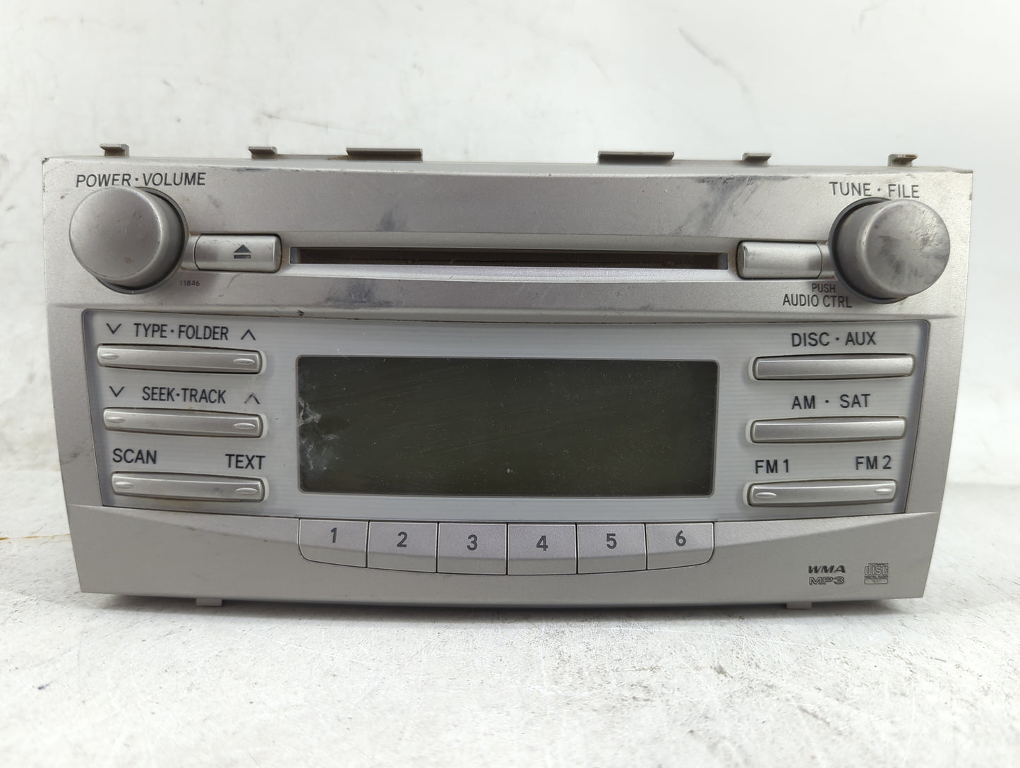 2010-2011 Toyota Camry Radio AM FM Cd Player Receiver Replacement P/N:86120-06480 123000-1800B101 Fits Fits 2010 2011 OEM Us