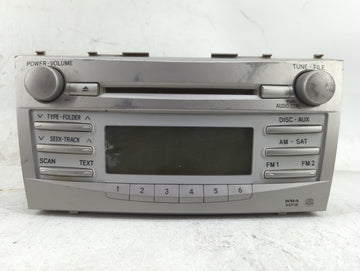 2010-2011 Toyota Camry Radio AM FM Cd Player Receiver Replacement P/N:86120-06480 123000-1800B101 Fits Fits 2010 2011 OEM Used Auto Parts