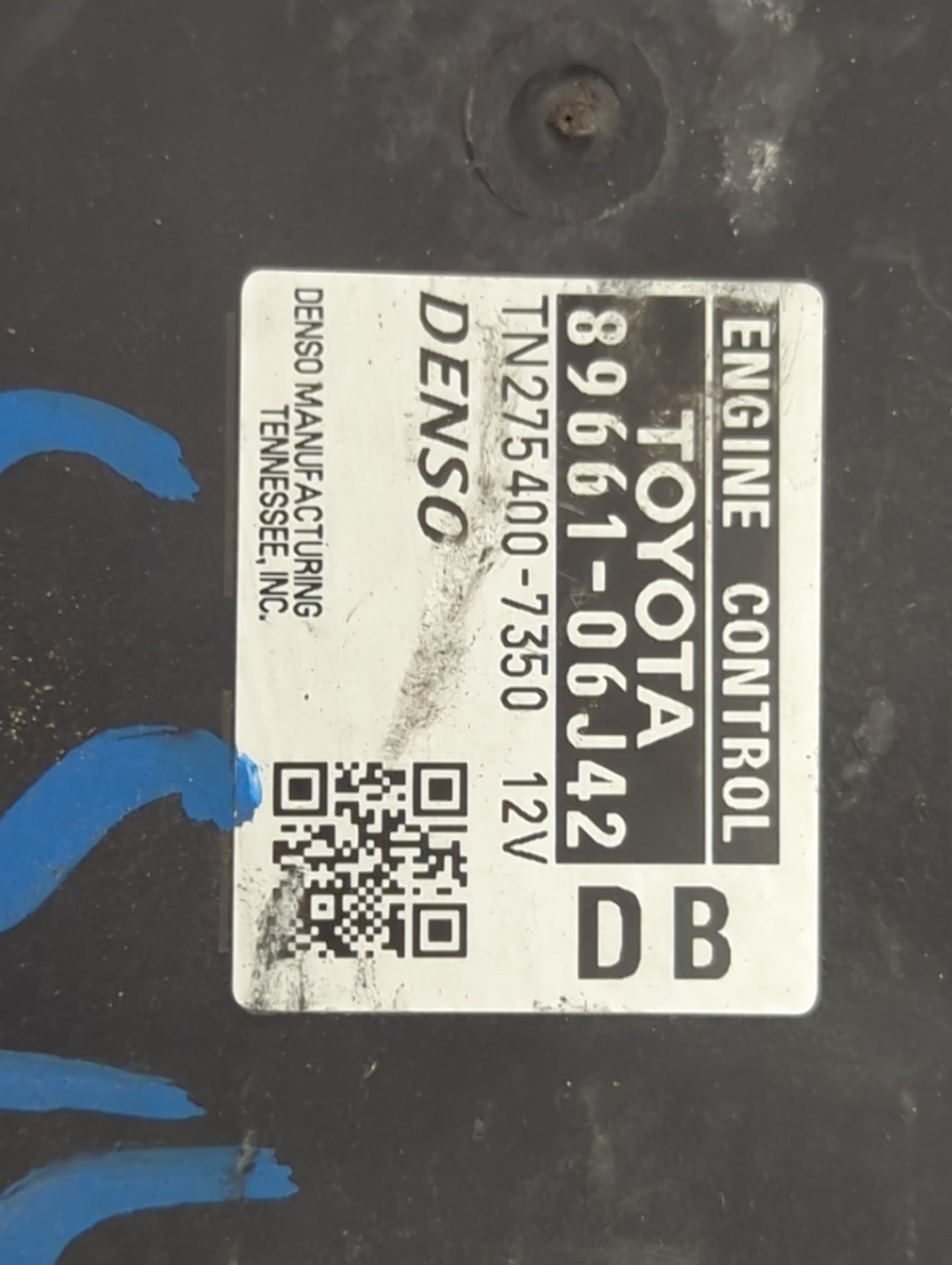 2010-2011 Toyota Camry PCM Engine Control Computer ECU ECM PCU OEM P/N:89661-06J42 TN275400-7350 Fits Fits 2010 2011 OEM Use