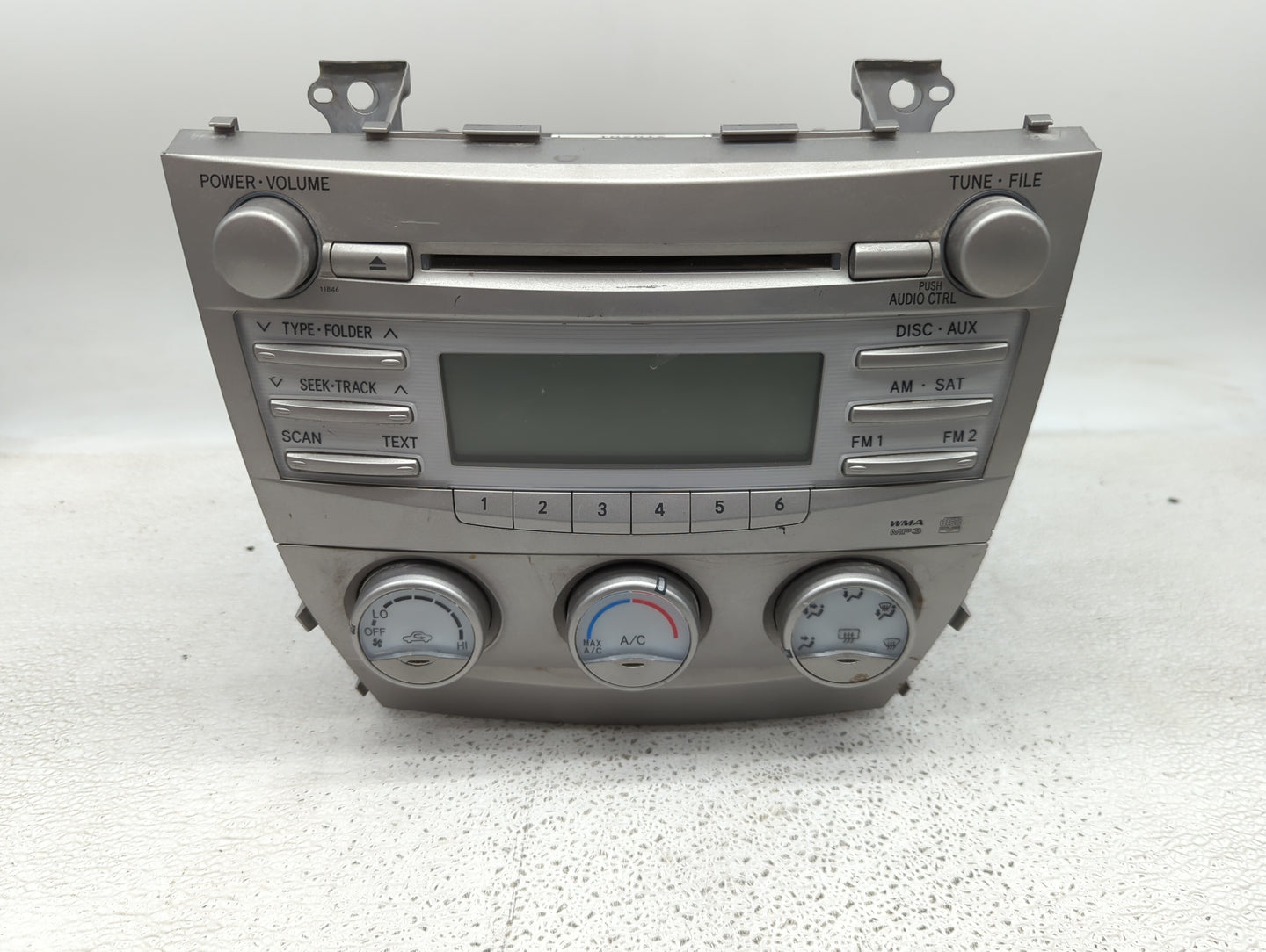 2010-2011 Toyota Camry Radio AM FM Cd Player Receiver Replacement P/N:86120-06480 123000-1800E101 Fits Fits 2010 2011 OEM Us
