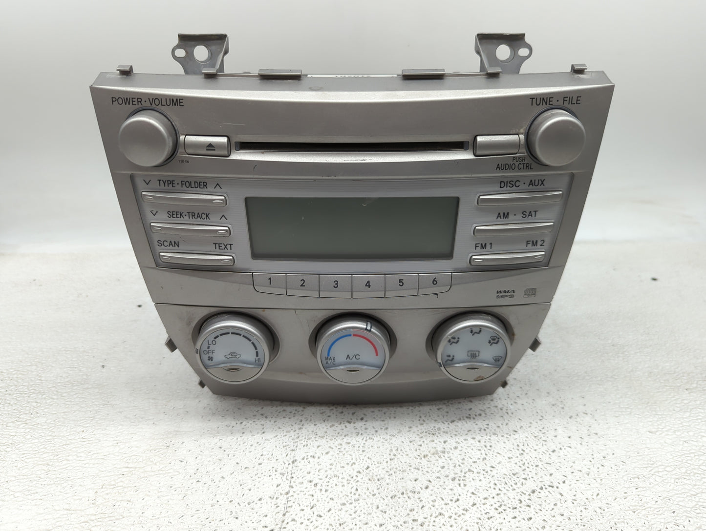 2010-2011 Toyota Camry Radio AM FM Cd Player Receiver Replacement P/N:86120-06480 123000-1800E101 Fits Fits 2010 2011 OEM Us