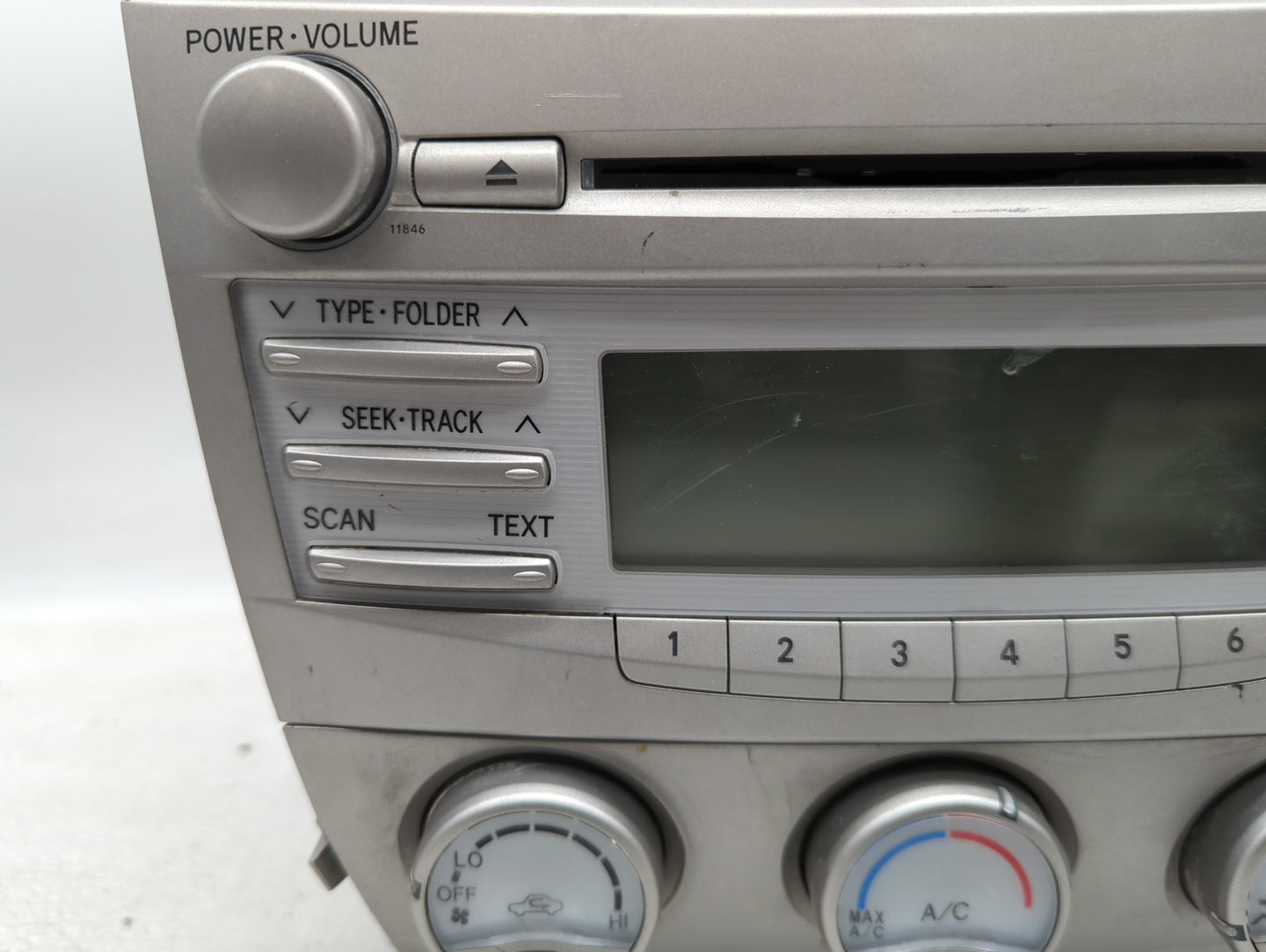 2010-2011 Toyota Camry Radio AM FM Cd Player Receiver Replacement P/N:86120-06480 123000-1800E101 Fits Fits 2010 2011 OEM Us