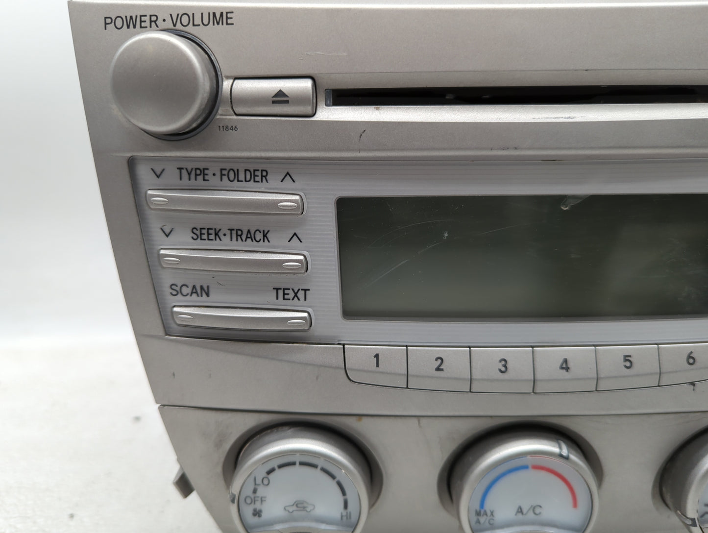 2010-2011 Toyota Camry Radio AM FM Cd Player Receiver Replacement P/N:86120-06480 123000-1800E101 Fits Fits 2010 2011 OEM Us
